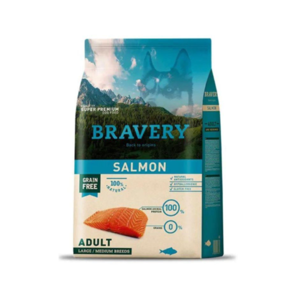 Bravery Perro Adulto Raza Mediana y Grande salmón